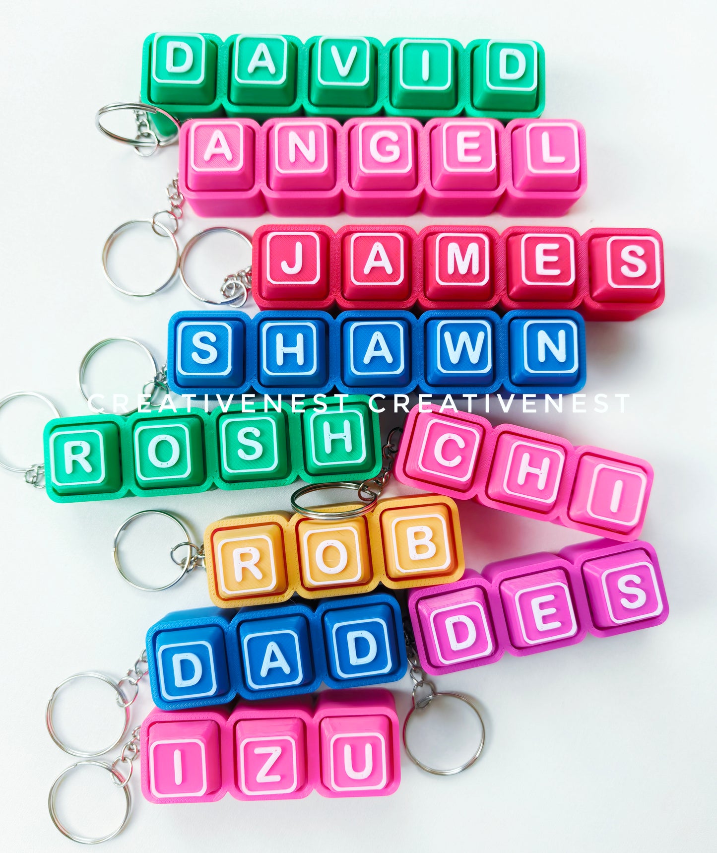 Clicker Fidget Keyboard | Custom Name 3d Printed