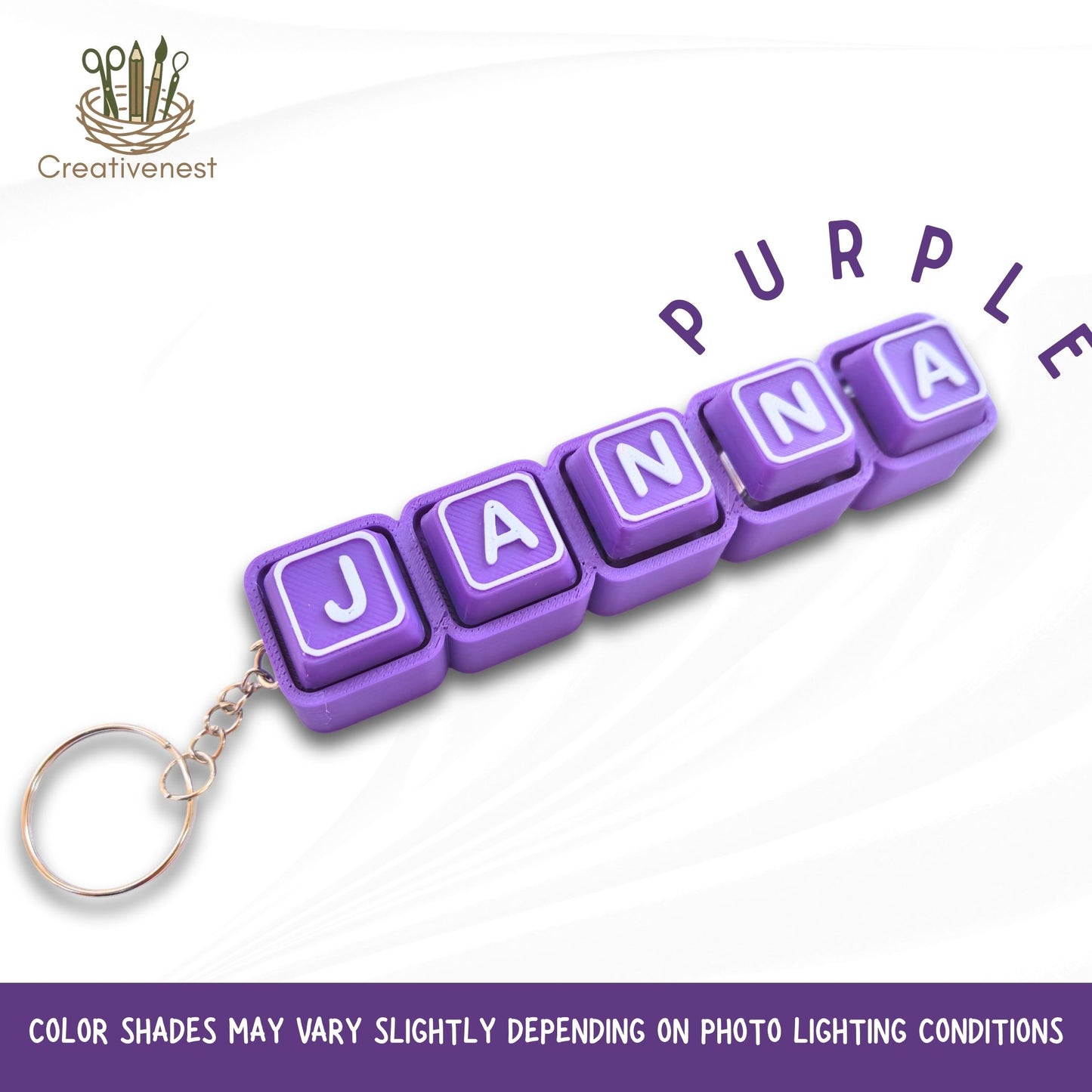 RETAIL!  ASSEMBLED - NO Minimum ORDER required PRE ORDER UP TO 20 DAYS l Clicker Fidget Keyboard | Custom Name 3d Printed