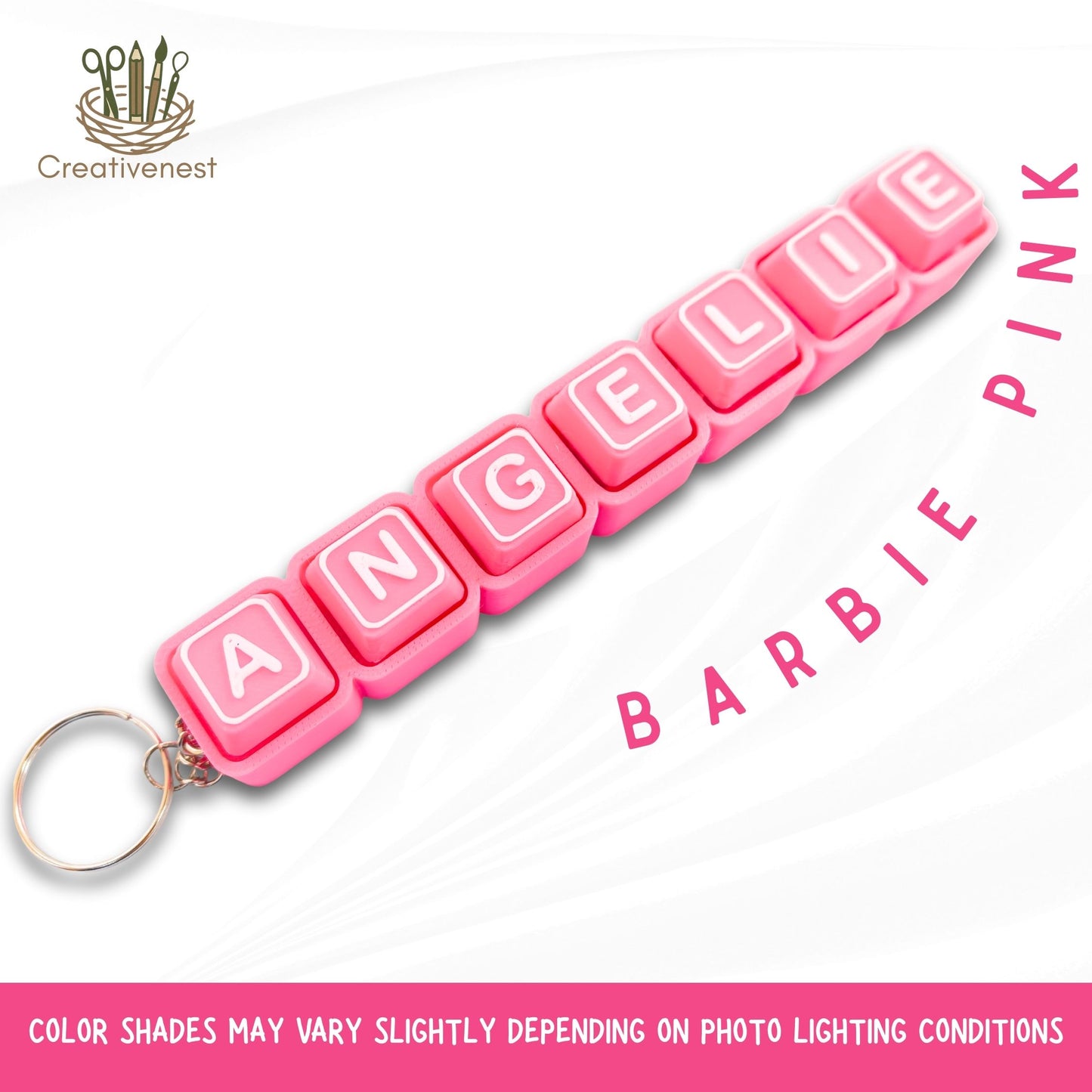 RETAIL!  ASSEMBLED - NO Minimum ORDER required PRE ORDER UP TO 20 DAYS l Clicker Fidget Keyboard | Custom Name 3d Printed