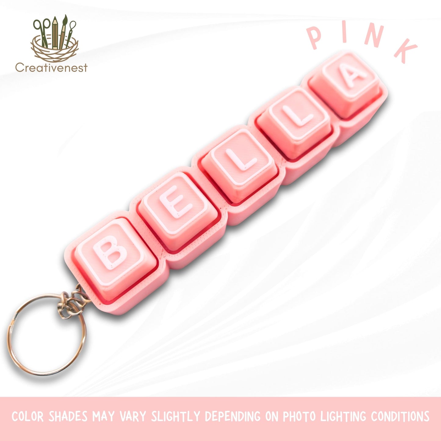 RETAIL!  ASSEMBLED - NO Minimum ORDER required PRE ORDER UP TO 20 DAYS l Clicker Fidget Keyboard | Custom Name 3d Printed