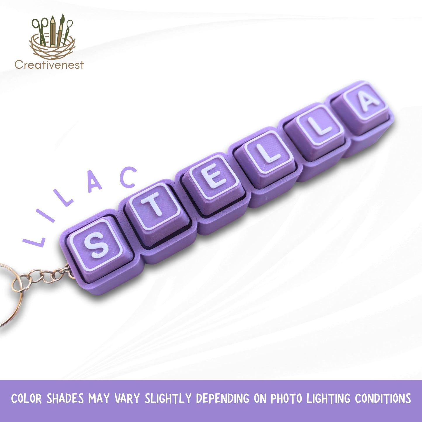 RETAIL!  ASSEMBLED - NO Minimum ORDER required PRE ORDER UP TO 20 DAYS l Clicker Fidget Keyboard | Custom Name 3d Printed