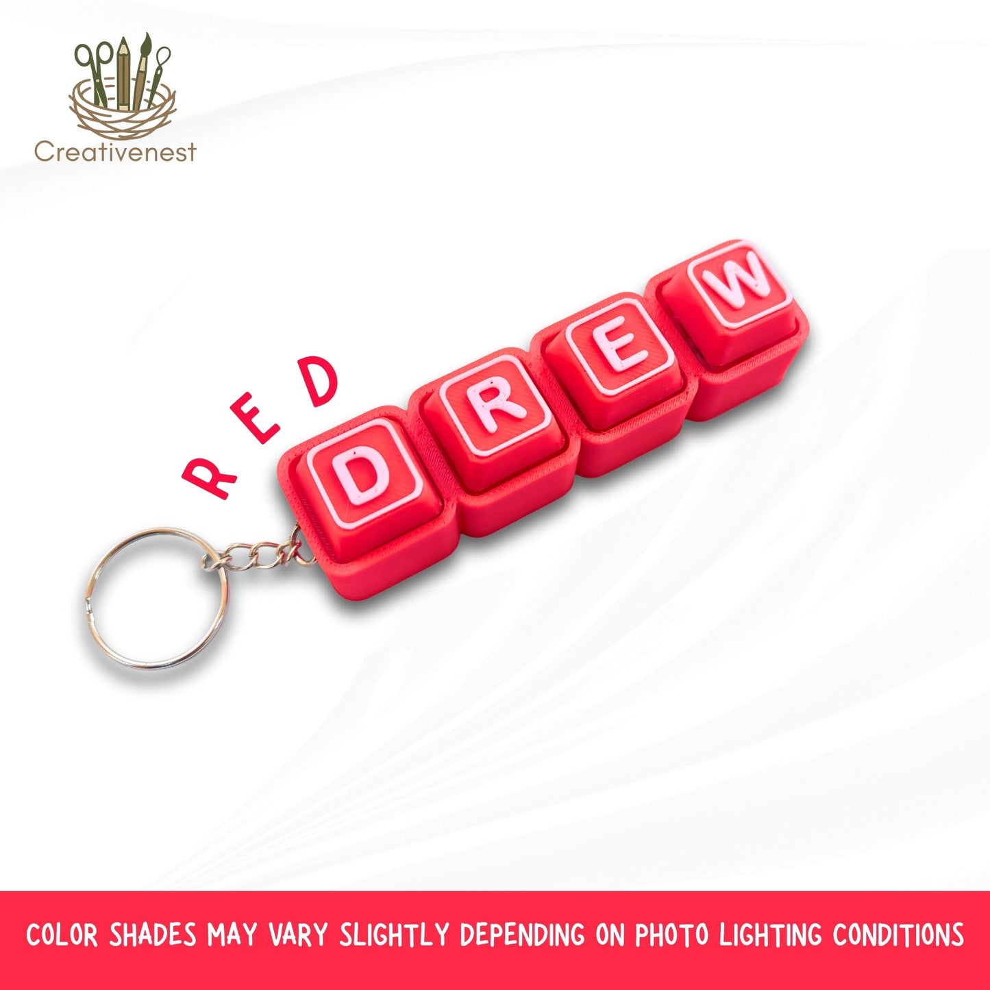 RETAIL!  ASSEMBLED - NO Minimum ORDER required PRE ORDER UP TO 20 DAYS l Clicker Fidget Keyboard | Custom Name 3d Printed