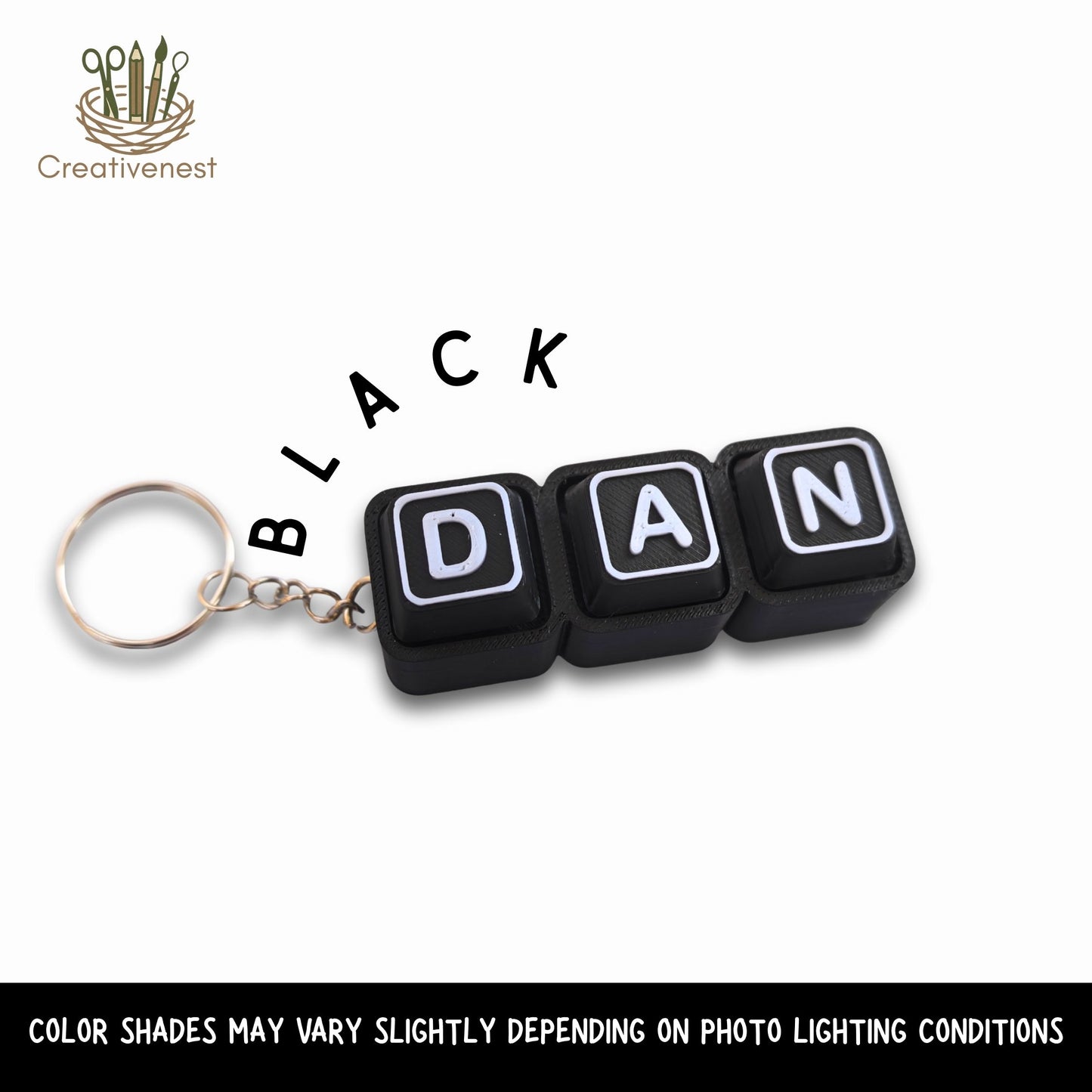 RETAIL!  ASSEMBLED - NO Minimum ORDER required PRE ORDER UP TO 20 DAYS l Clicker Fidget Keyboard | Custom Name 3d Printed