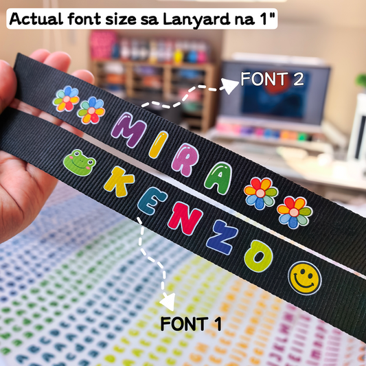 DTF 1 METER ALPHABET FOR LANYARD