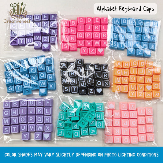 1 SET - 27 LETTER KEYBOARD CAPS A-Z+HEART ICON (PRE-ORDER)