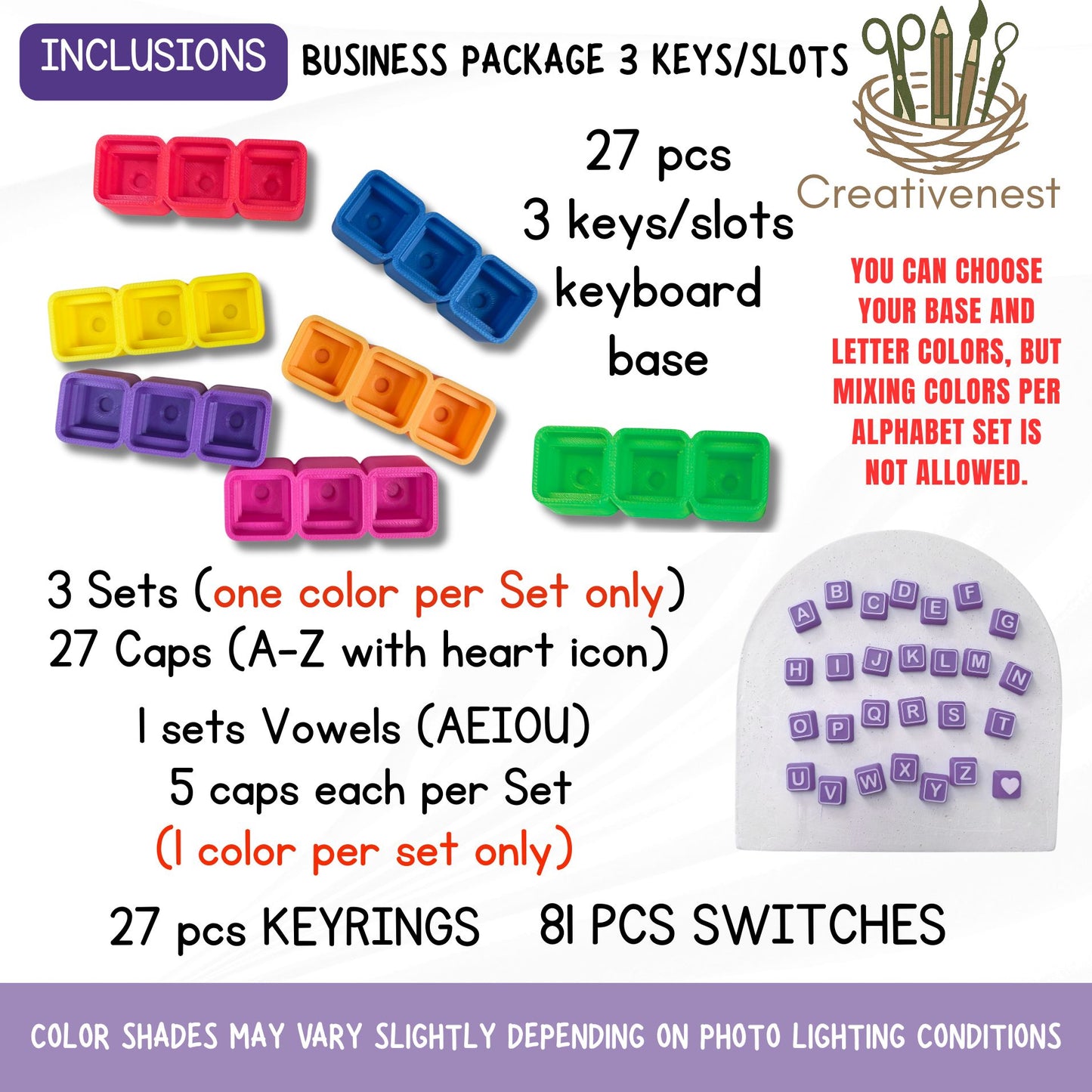 🔥Business Package - Three Keys/Slots - Classic Colors ❗🍀PRE-ORDER