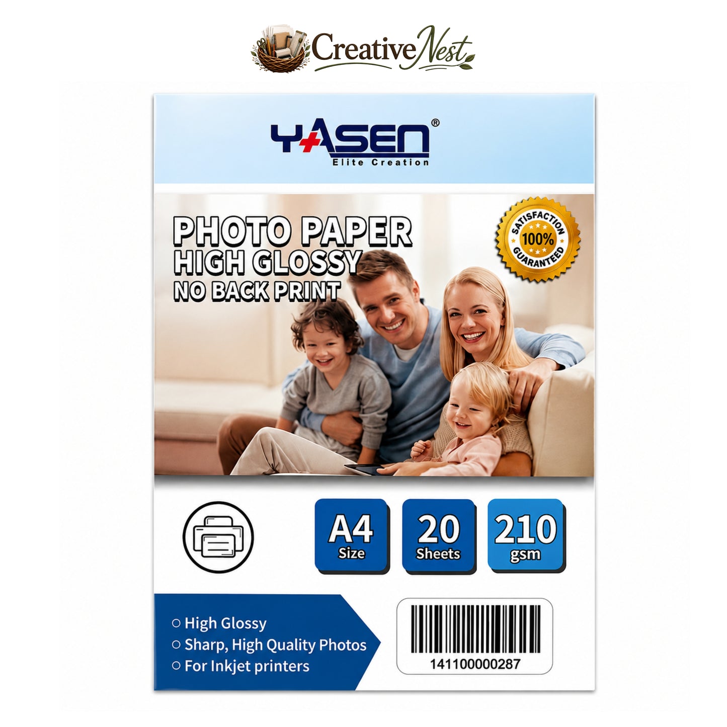High Glossy Photo Paper *NO BACK PRINT*