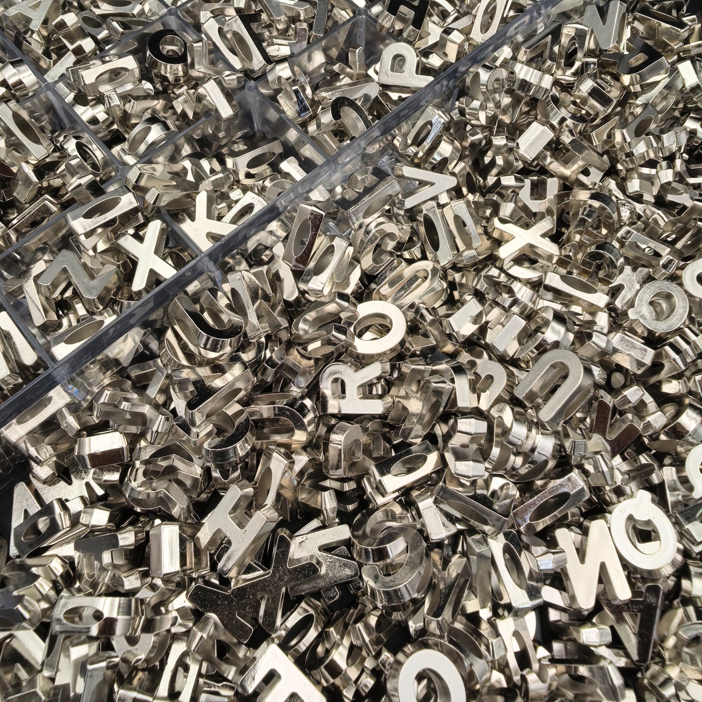 Slider Letter Beads | 500g apx | Mix Letters