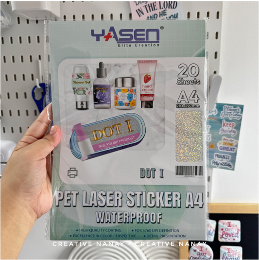 Yasen Inkjet Pet Stickers Quick Dry Laser Stickers