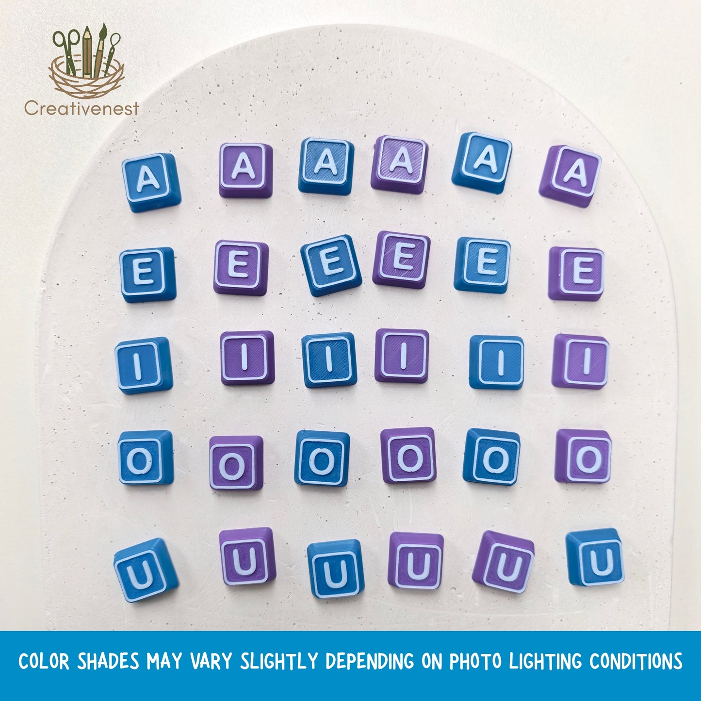 10 Caps For Keyboard Clicker - VOWELS ❗ PRE-ORDER