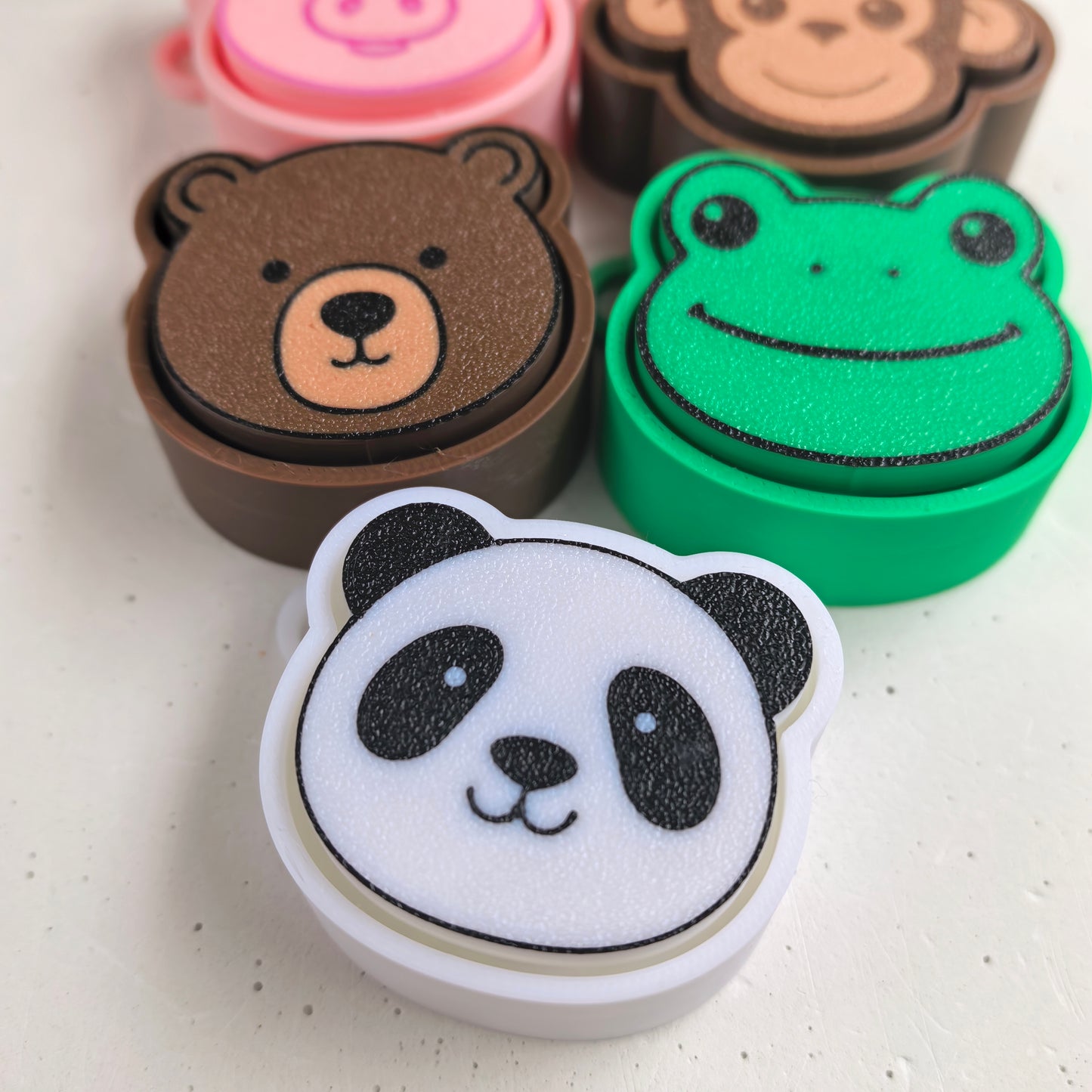 Unassembled for Business❗5pcs Animal fidget Clicker Keychain