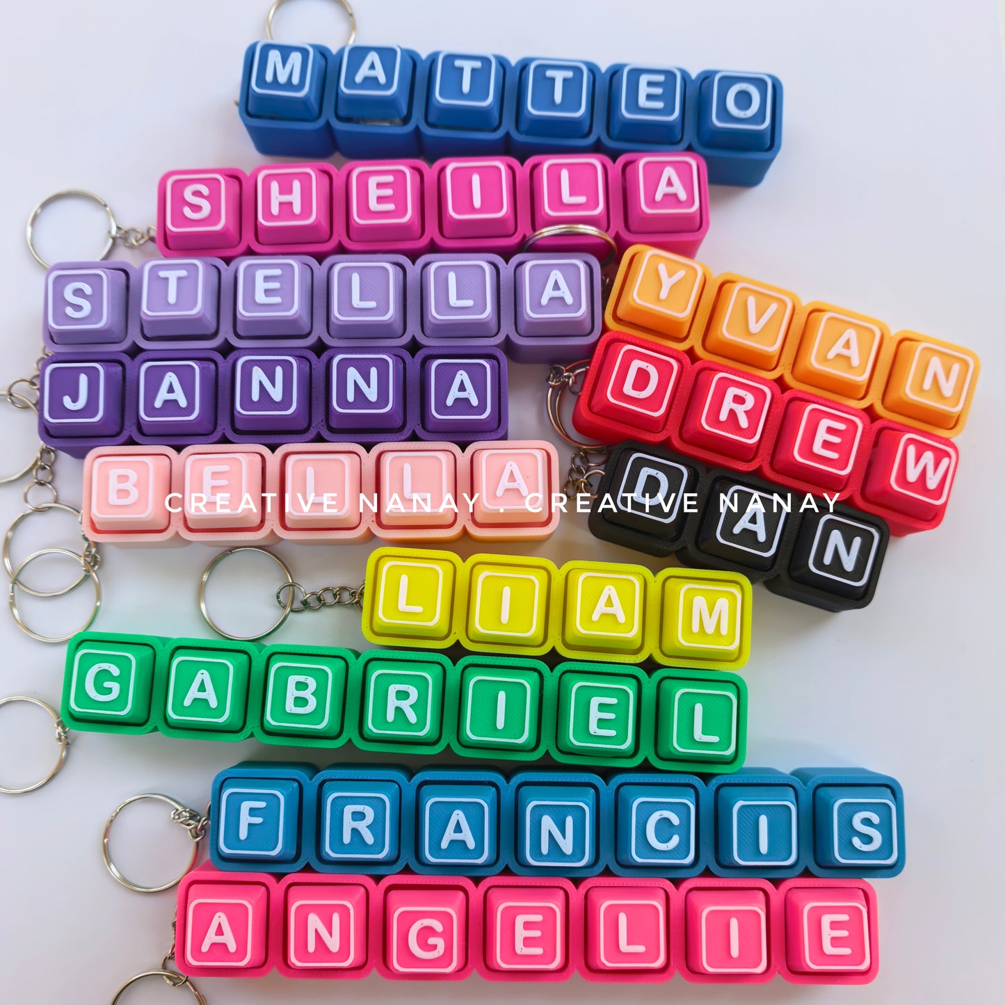 Clicker Fidget Keyboard | Custom Name 3d Printed