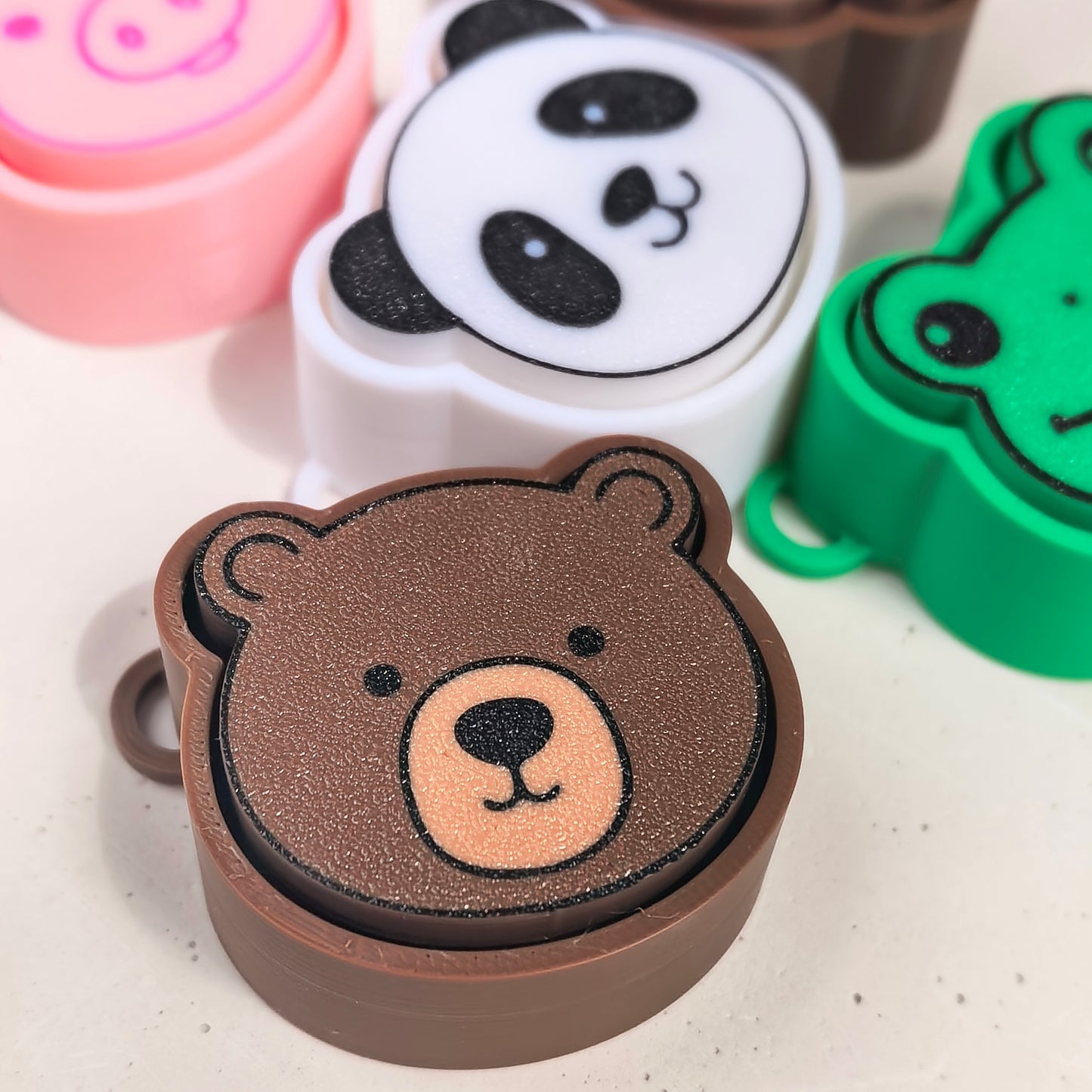 Unassembled for Business❗5pcs Animal fidget Clicker Keychain