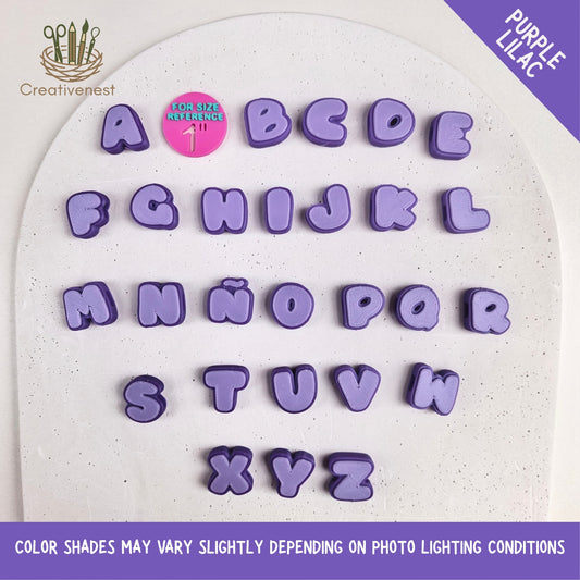 Chunky Letters Color Combination (3d Printed) 27pcs A-Z with Ñ