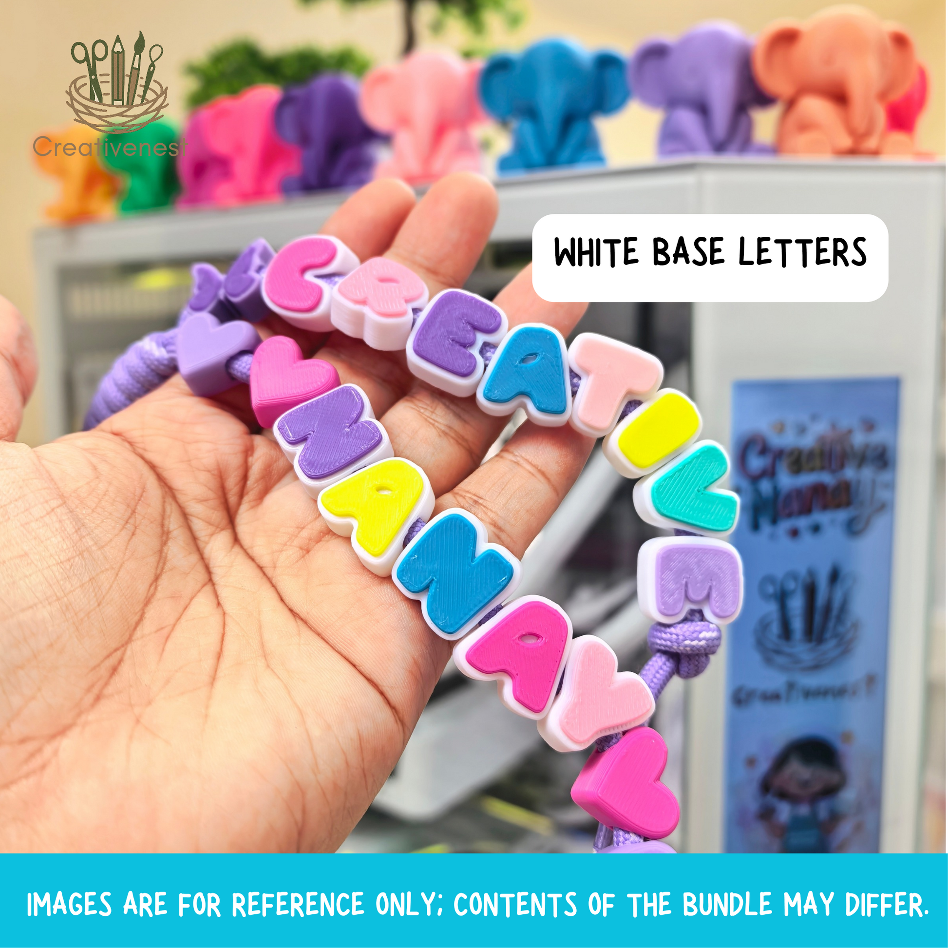 CHUNKY LETTERS PACKAGE (3D Printed) Horizontal – creativenestph