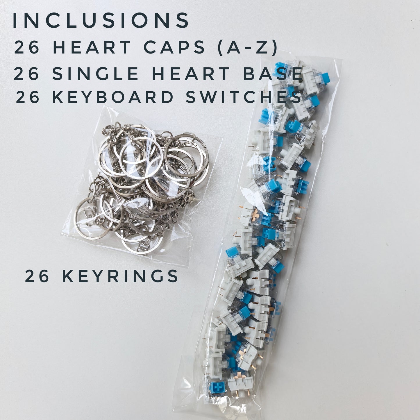 UNASSEMBLED❗HEART CLICKER initial Letter Business Package ❗Pre-Order