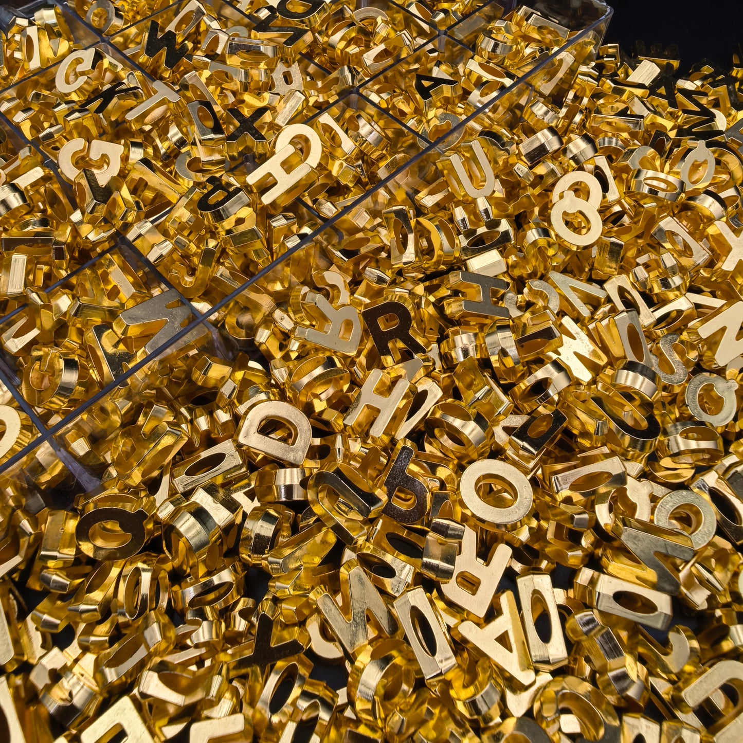 Slider Letter Beads | 500g apx | Mix Letters