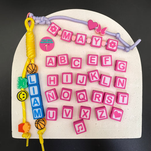 Letter Cubes 36 cubes A-Z with Vowels and icon